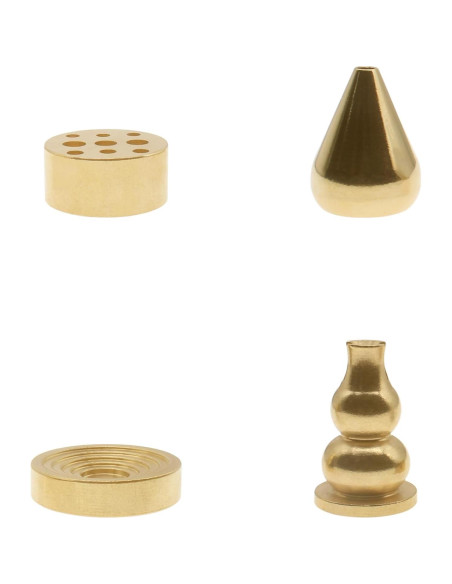 4 Soportes de Incienso de Latón HAJXZH - Dorado