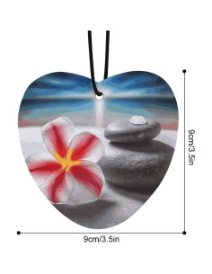Ambientador Colgante para Auto Flor Tropical y Piedra Zen 2