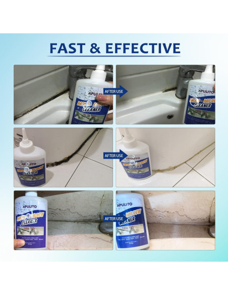 Gel Limpiador Negro para Manchas de Azulejos y Lechada Apulito