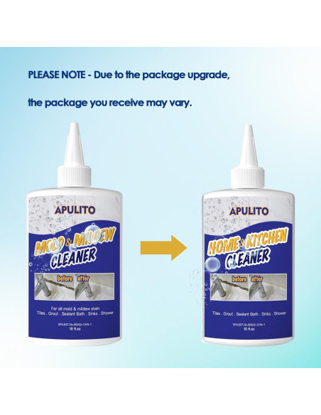 Gel Limpiador Negro para Manchas de Azulejos y Lechada Apulito