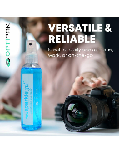 Kit de Limpieza de Gafas OPTIPAK 2x30ml Spray + 2 Paños Microfibra