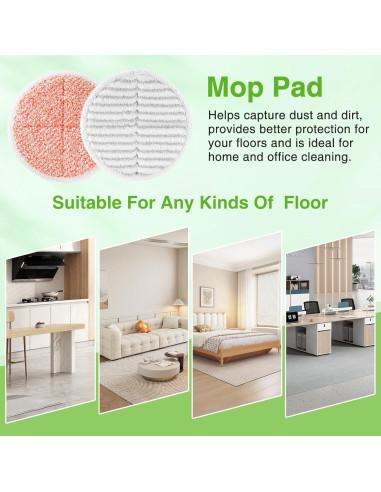 Almohadillas de Reemplazo Bissell Spinwave 2124 - 8 Piezas