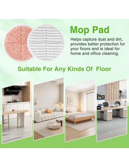 Almohadillas de Reemplazo Bissell Spinwave 2124 - 8 Piezas