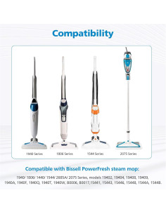 Paquete de 6 almohadillas de mopa Bissell PowerFresh 1940 2
