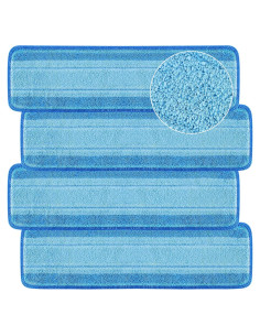 4 Almohadillas de Reemplazo Microfibra Suoundey 45.72x13.46cm