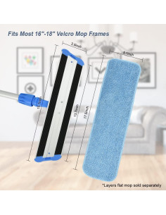 Paquete de 6 Almohadillas de Microfibra 45 cm Layers - Reutilizables 2