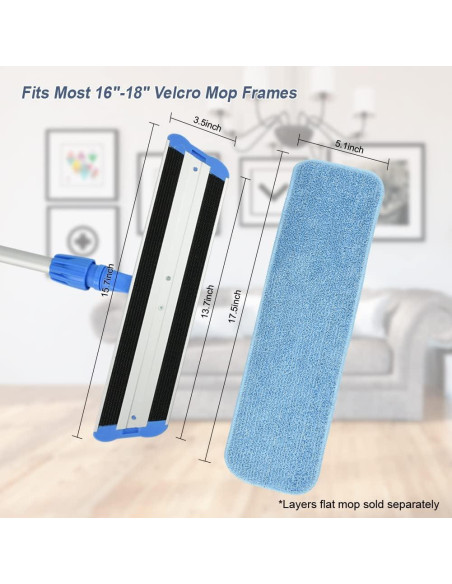 Paquete de 6 Almohadillas de Microfibra 45 cm Layers - Reutilizables Paquete de 6 Almohadillas de Microfibra 45 cm Layers - Reutilizables