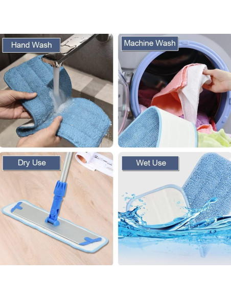 Paquete de 6 Almohadillas de Microfibra 45 cm Layers - Reutilizables Paquete de 6 Almohadillas de Microfibra 45 cm Layers - Reutilizables