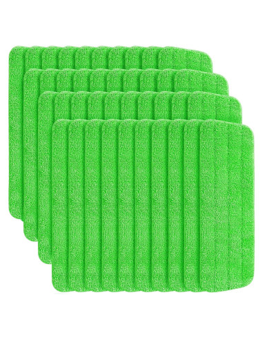 Paquete de 40 Almohadillas de Microfibra LOYIM Verde 42x13.3cm