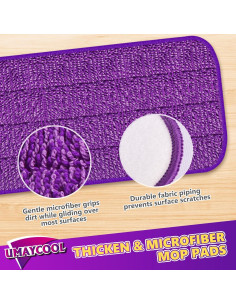 Almohadillas de Mopa Reutilizables UMAYCOOL para Swiffer WetJet - Paquete de 6 2