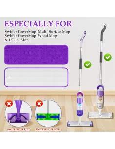 Paños de Microfibra Reutilizables Papclean para Mopa 6 Piezas 2