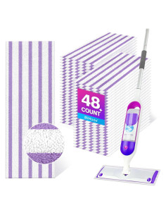 48 Almohadillas de Trapeador Microfibra UNIMADE 33-37 cm