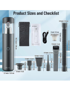 Aspiradora de Mano Inalámbrica GQIRIL GQ-4 en 1 10000PA 2