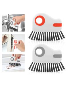 2 Piezas Cepillo de Limpieza 2 en 1 HINMAYGO con Raspador