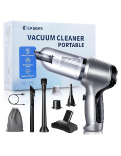 Mini Aspiradora Inalámbrica Easges 3 en 1 15000PA Gris