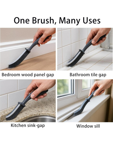 Cepillos de Limpieza de Rincones Genérico - 5 Pack para Grietas
