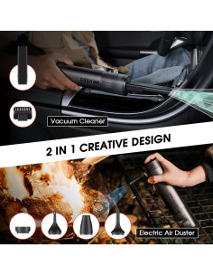 Aspiradora de Coche Inalámbrica VSGO V-EB02-S1E 17000Pa 5 en 1 2