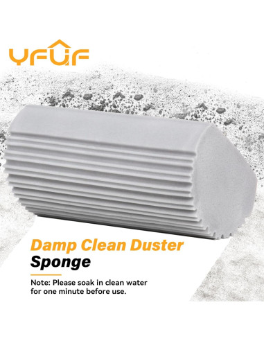 Esponja Limpiadora Húmeda YFUIF 2-Pack Multiusos Gris