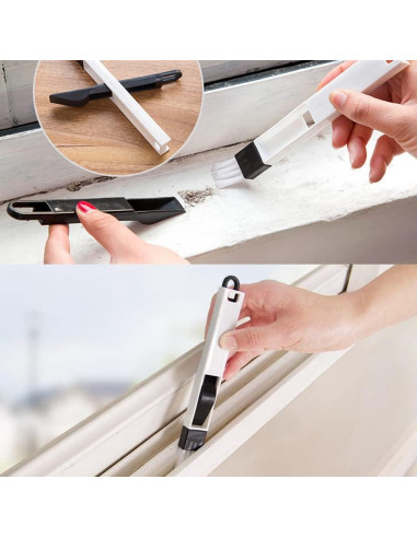 Juego de Cepillos de Limpieza 2 en 1 SAIYIDANZI - Negro