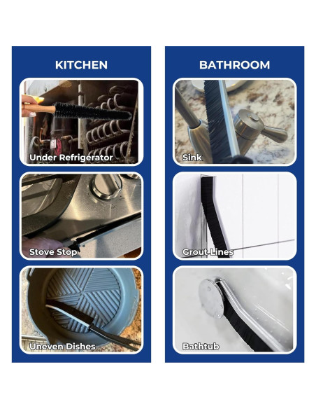 Kit de Limpieza de Grietas VACEXT - 6 Piezas para Hogar Kit de Limpieza de Grietas VACEXT - 6 Piezas para Hogar