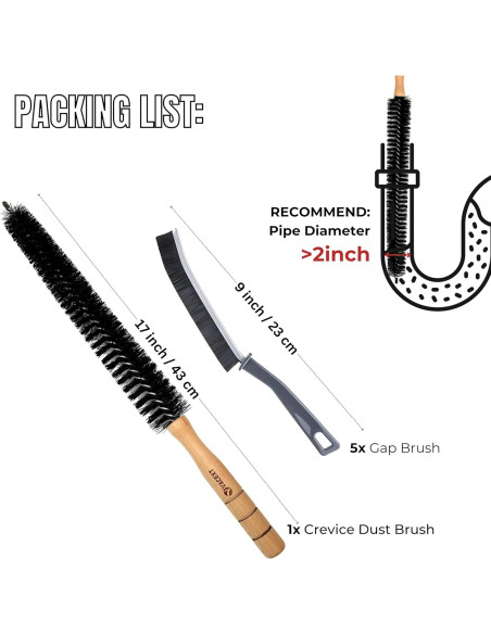 Kit de Limpieza de Grietas VACEXT - 6 Piezas para Hogar Kit de Limpieza de Grietas VACEXT - 6 Piezas para Hogar