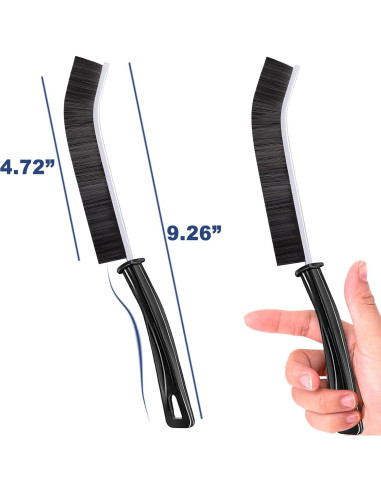 Cepillo de limpieza de ranuras ELEANRA 5 PCS cerdas duras