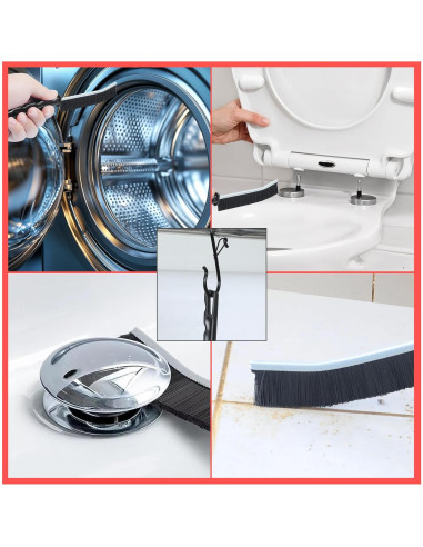 6 Cepillos de Limpieza de Ranuras Scurvy con Mango Antideslizante