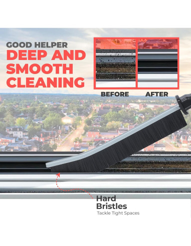 6 Cepillos de Limpieza de Ranuras Scurvy con Mango Antideslizante