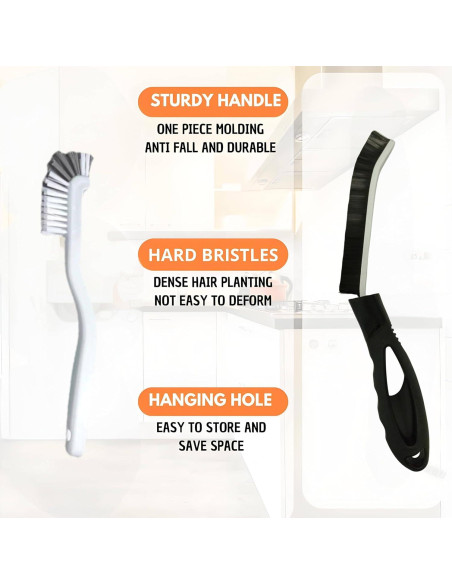 Juego de Cepillos de Limpieza DAQIMALL 8 Piezas Multiusos