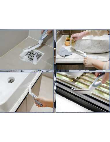 Juego de Cepillos de Limpieza DAQIMALL 8 Piezas Multiusos