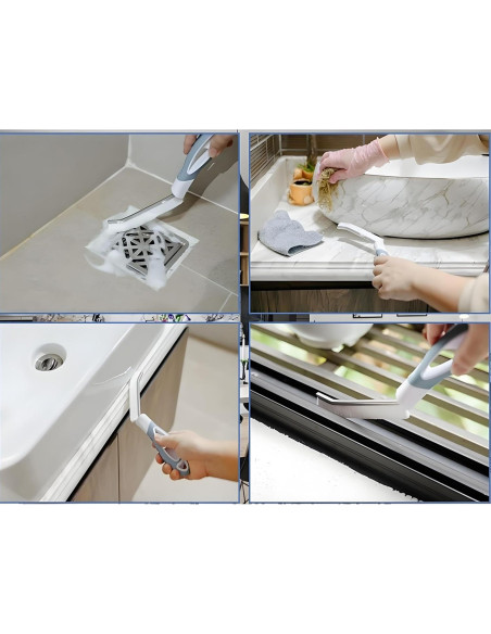 Juego de Cepillos de Limpieza DAQIMALL 8 Piezas Multiusos