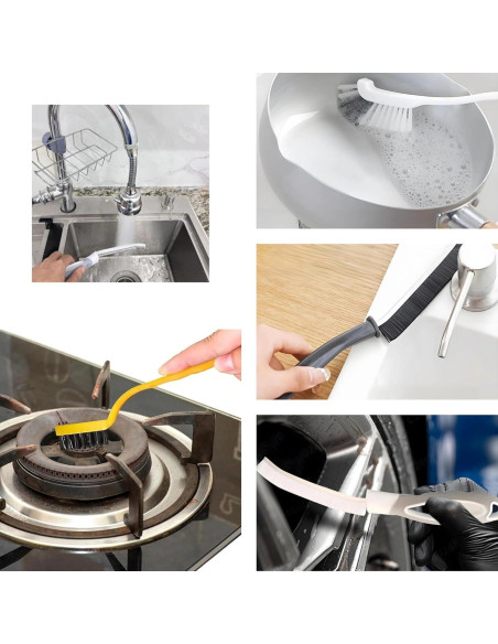 Juego de Cepillos de Limpieza DAQIMALL 8 Piezas Multiusos