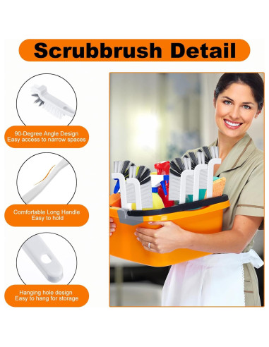 48 Cepillos de Limpieza Rtteri para Fregadero y Baño