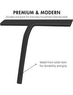 Juego de Limpiacristales 28 cm YEW DESIGN Negro Mate 2