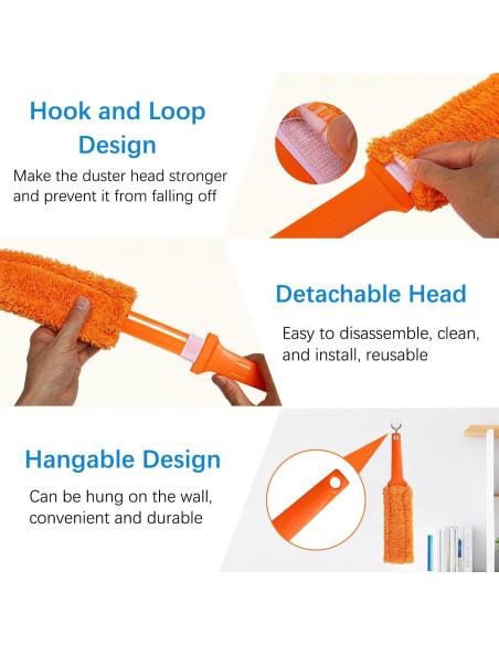 Paquete de 4 Trapeadores de Microfibra HDongany 38.1 cm