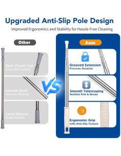 Plumero Extensible Azun 76-254 cm Microfibra para Ventiladores 2