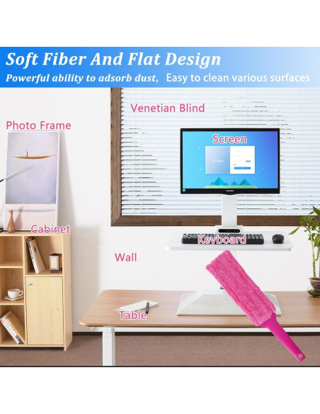 Paquete de 4 Trapeadores de Microfibra HDongany 38.1 cm