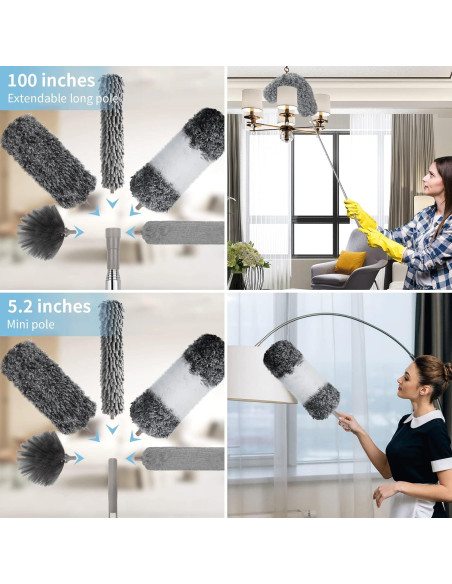 Plumero de Microfibra AULTONG Extensible 254 cm 12 Piezas