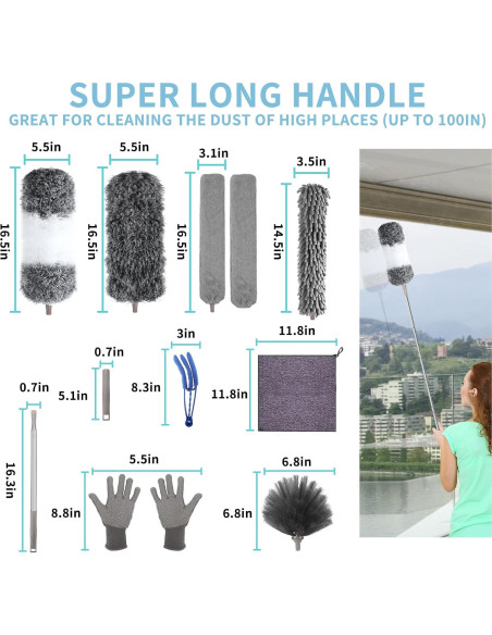 Plumero de Microfibra AULTONG Extensible 254 cm 12 Piezas