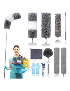 Kit Plumero Microfibra PMNPU 11pcs Extensible 254 cm Lavable