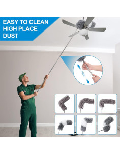 Kit Plumero Microfibra PMNPU 11pcs Extensible 254 cm Lavable 2