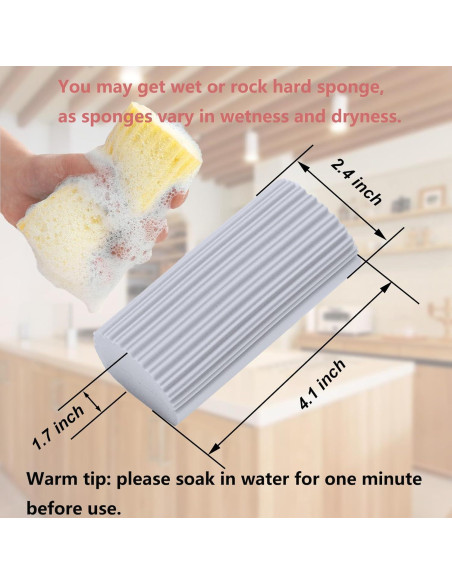 Paquete de 6 Esponjas Limpiadoras Húmedas HDAIUCOV Gris Paquete de 6 Esponjas Limpiadoras Húmedas HDAIUCOV Gris