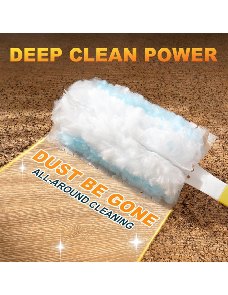 Plumero Electrostatic JOYMOOP con 2 Mangos y 24 Recargas Azules