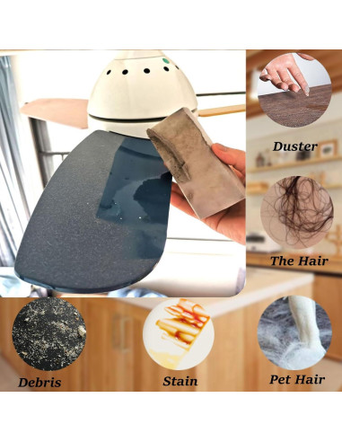 Paquete de 6 Esponjas Limpiadoras Húmedas HDAIUCOV Gris