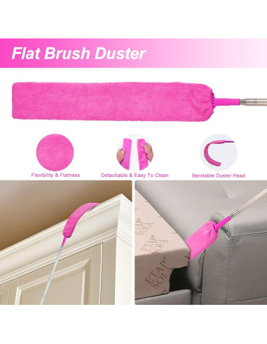 Juego de limpieza CALBEAU 15 piezas con varilla extensible 254 cm