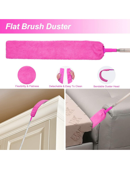 Juego de limpieza CALBEAU 15 piezas con varilla extensible 254 cm