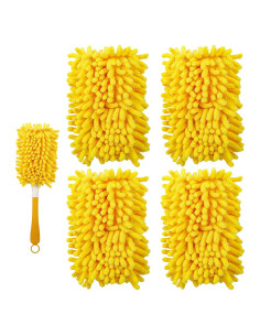 Recargas de Plumero Reutilizables Yicotira - 4 Paquete Microfibra