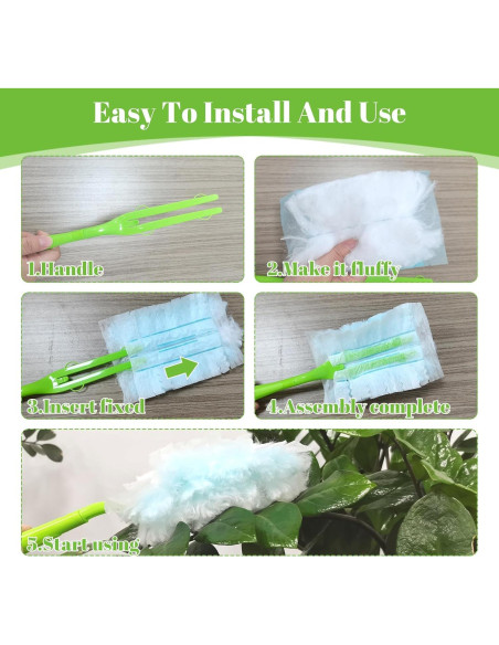 Recargas de Duster LYASILGC 30 Unidades Microfibra Azul