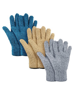 Guantes de Microfibra Patelai para Limpiar Plantas - 3 Pares