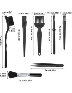 Kit de Cepillos de Limpieza de Teclado Ymapinc 7 PZS ESD-Safe 2